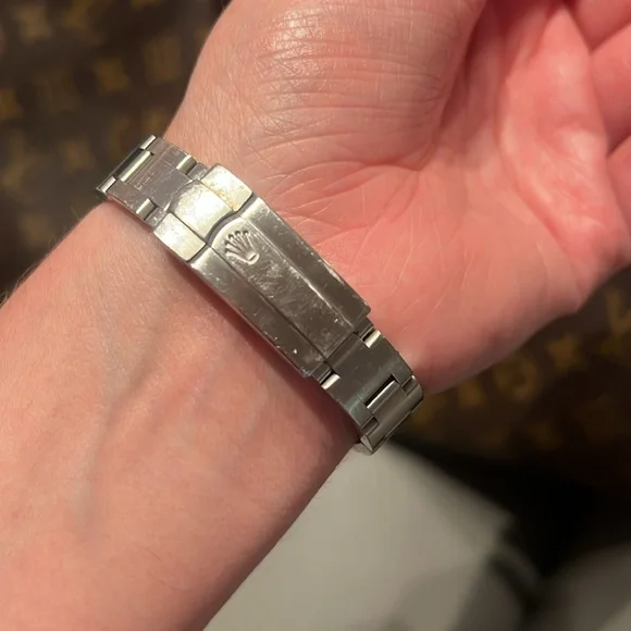 🩷Authentic Rolex Oyster Perpetual Women Watch Stainless Steel Silver Pink Black - Picture 7 of 16